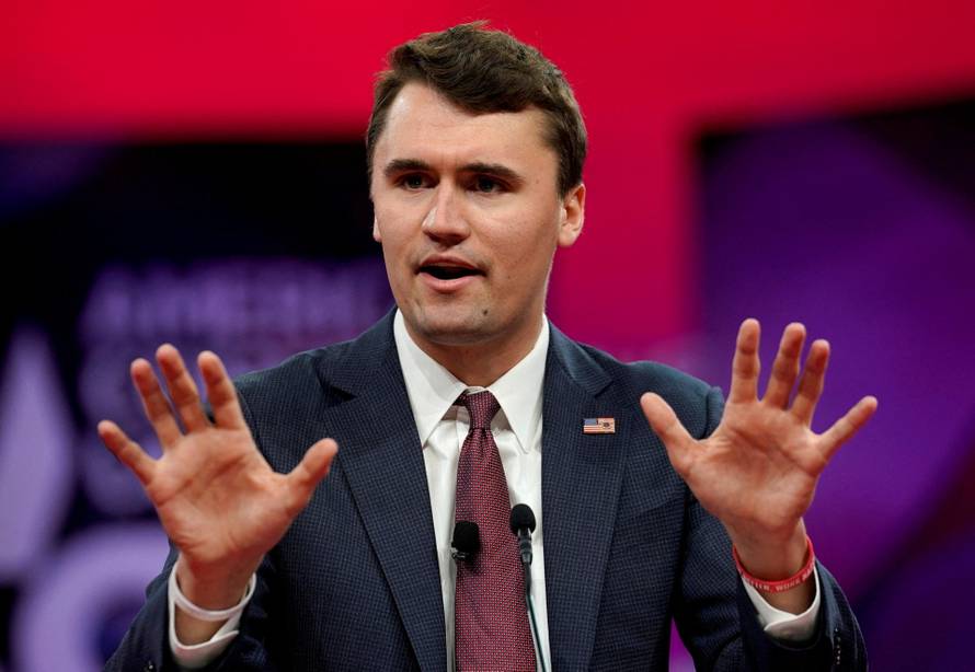 FILE PHOTO: Charlie Kirk at CPAC conference in Maryland