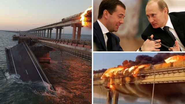 Medvedev: Rusija će izravnim ubijanjem terorista odgovoriti na napad na Krimski most