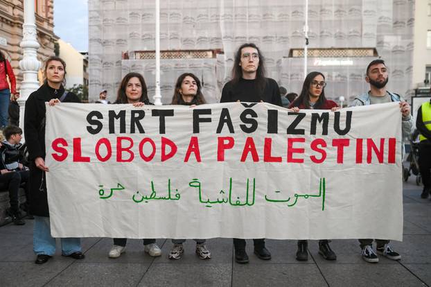 Zagreb: Prosvjed za Palestinu: "Ko je zasp&rsquo;o, neka se probudi!"
