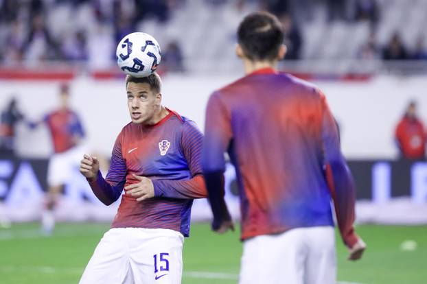 Split: Zagrijavanje prije početka utakmice UEFA Lige nacija, Hrvatska - Portugal