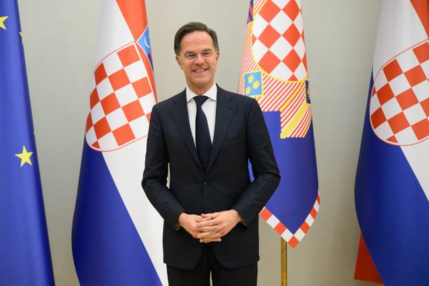 Zagreb: Predsjednik Republike Zoran Milanović primio glavnog tajnika NATO-a Marka Ruttea