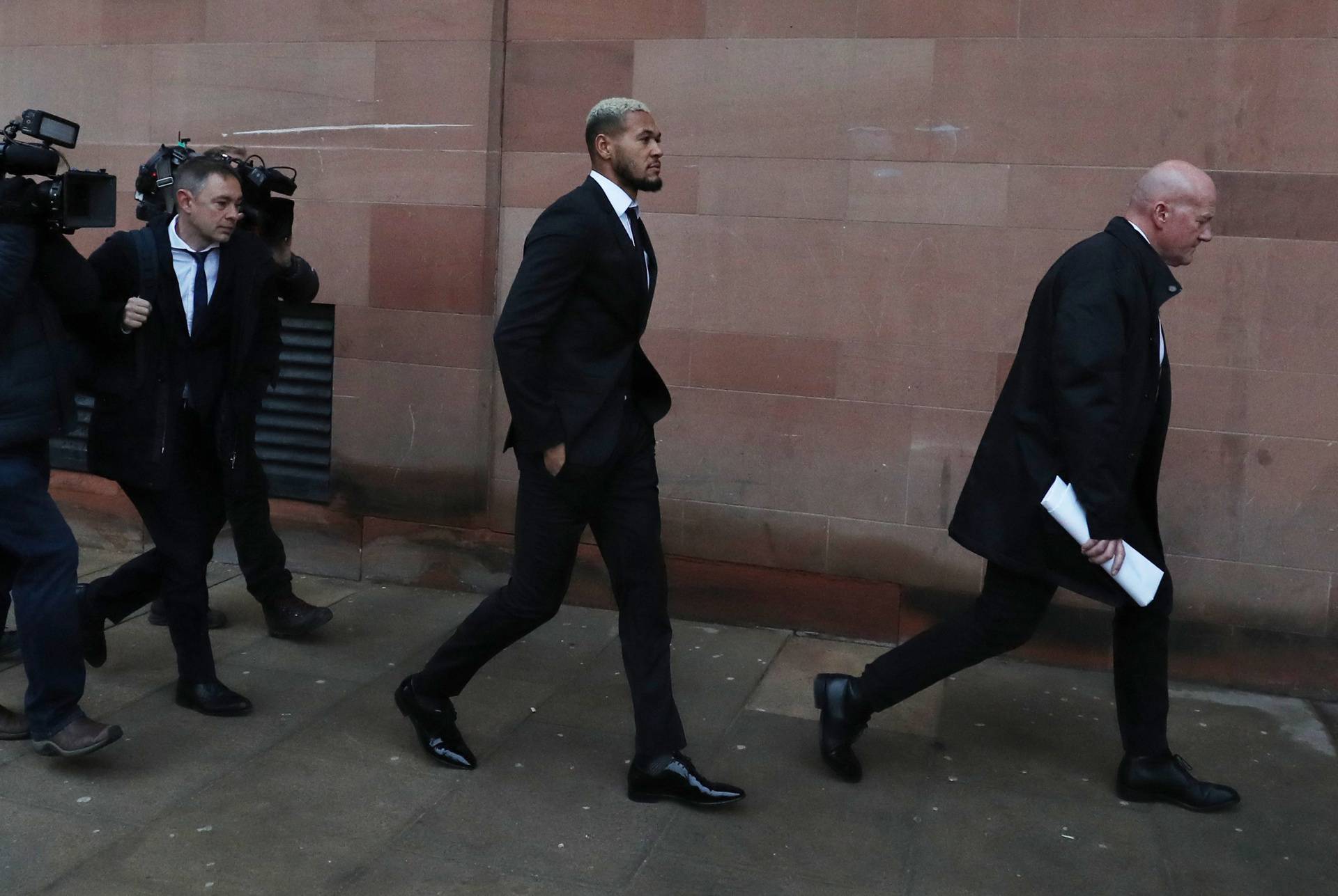 Newcastle United's Joelinton arrives at Newcastle Magistrates Court charged with a drink-driving offence