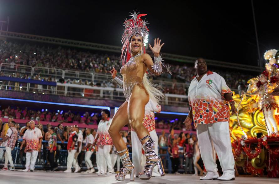Carnival magic descends on Rio as first night of elite samba schools lights up the Sambadrome, in Rio de Janeiro