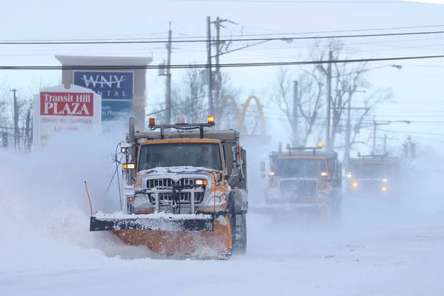 Winter storm hits Buffalo, New York