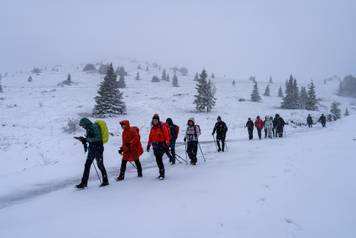 Zavižan: Snijeg pao u Nacionalnom parku Sjeverni Velebit