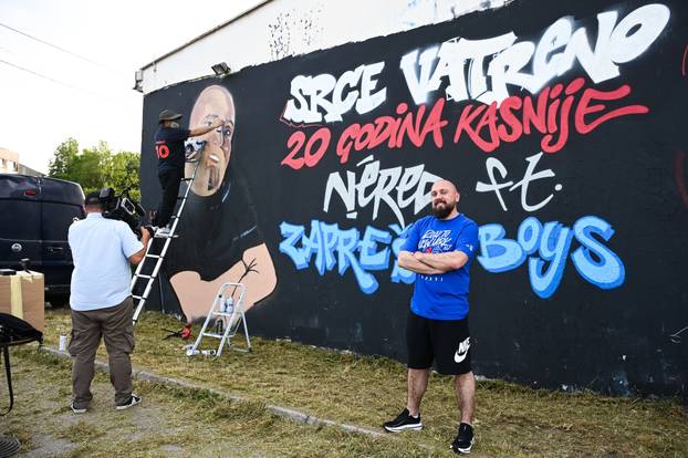 24sata Zagreb: Crtanje murala "Srce vatreno"  
