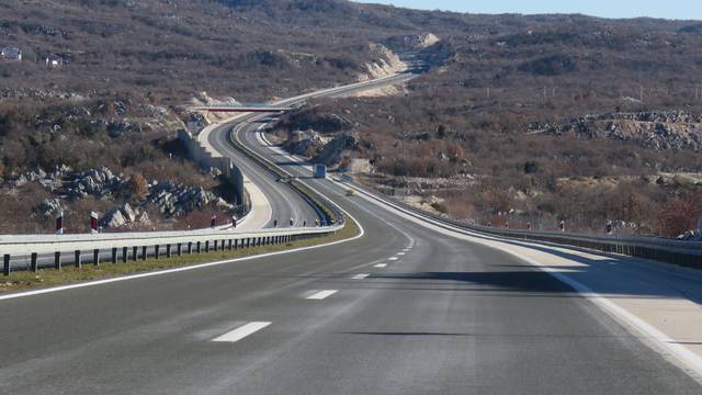 Dalmatinska zagora: U zimskom razdoblju slab je promet na autocesti A1 
