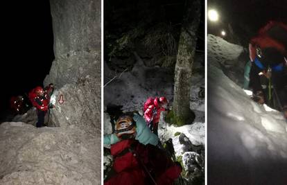 Noćno  spašavanje na Velebitu: Dvojac otišao gore bez opreme