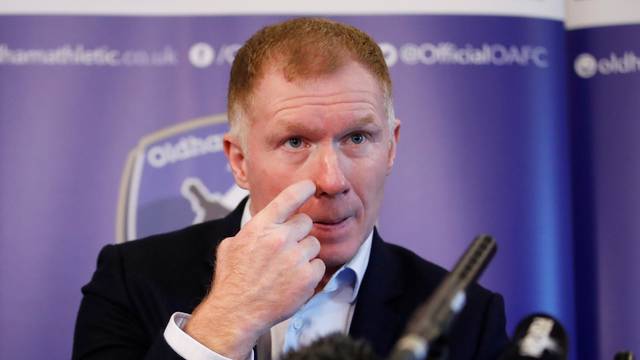 Oldham Athletic - Paul Scholes Press Conference