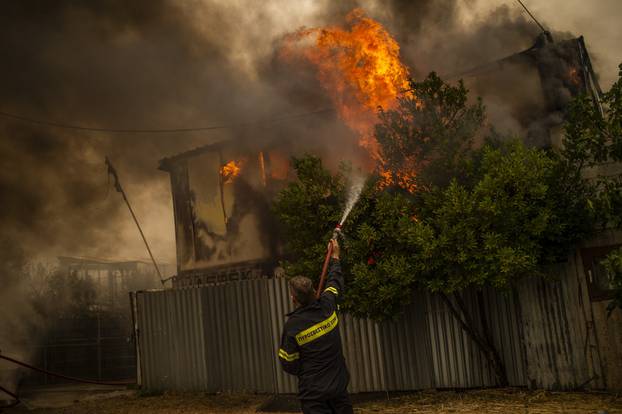 Forest fires in Greece