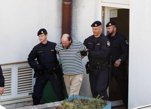 Šibenik: Privođenje Kristijana Aleksića, osumnjičenog za ubojstvo 19-godišnjaka