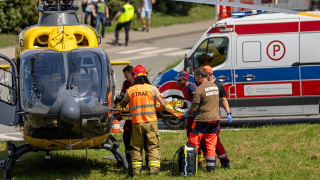 FILE PHOTO: Teams rescue trapped miners in Rydultowy mine