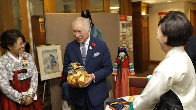 King Charles III visits Korean Community In New Malden, 08 November 2023