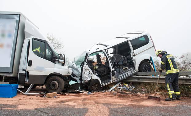 Serious traffic accident on federal road 404