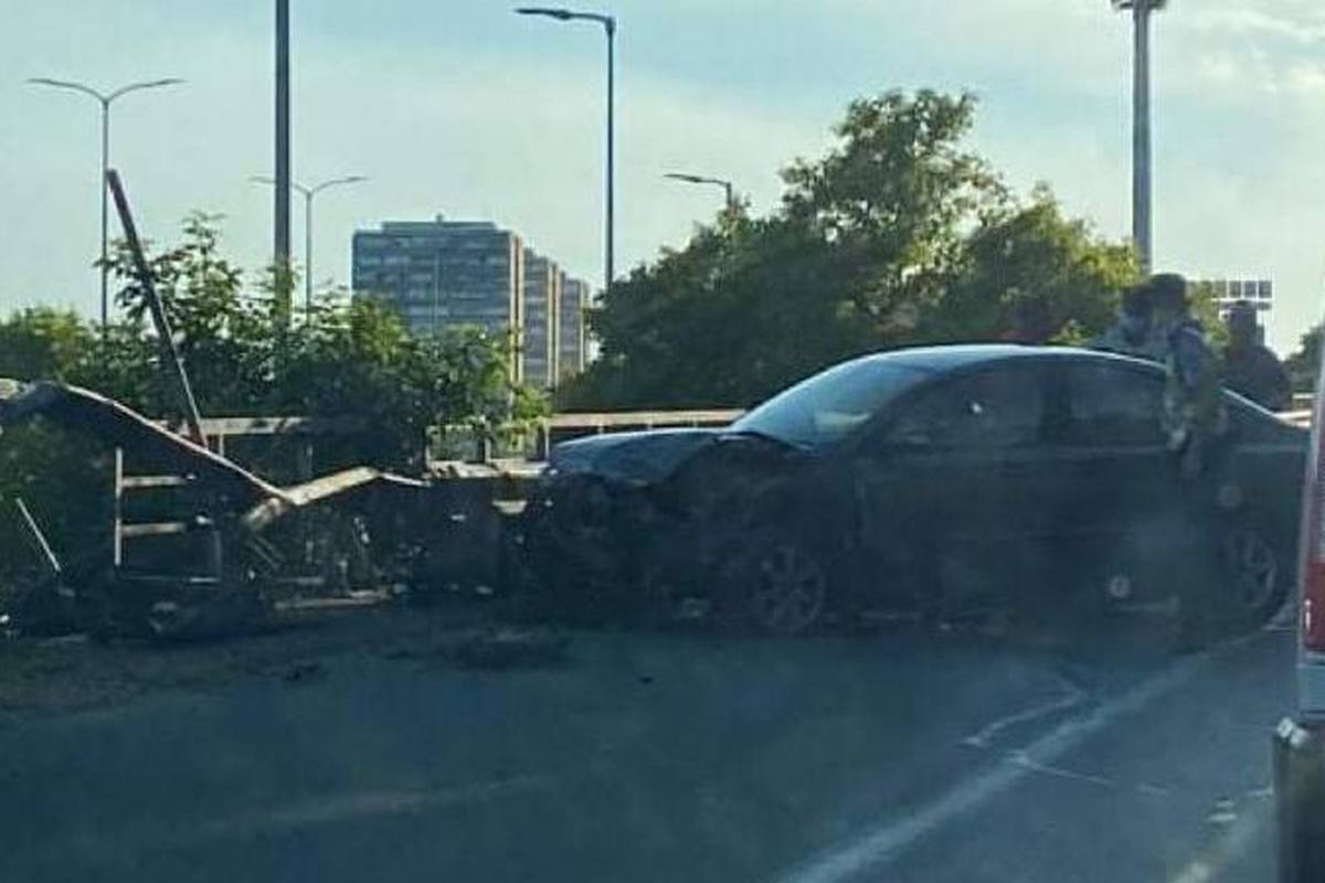 Sudar na Slavonskoj aveniji: 'Auto je bio potpuno zdrobljen'