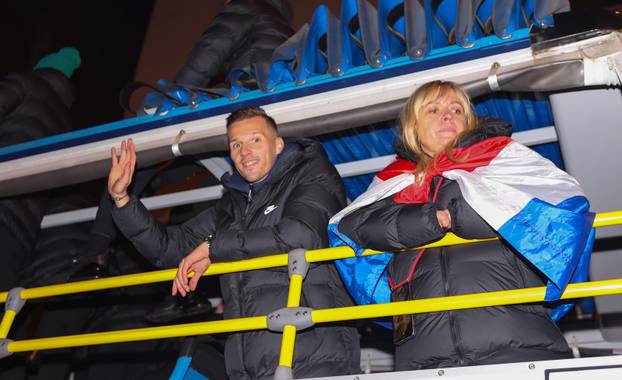 ARHIVA - 2022. Zagreb: Svečani doček nogometaša nakon osvojenog trećeg mjesta na SP-u u Katru