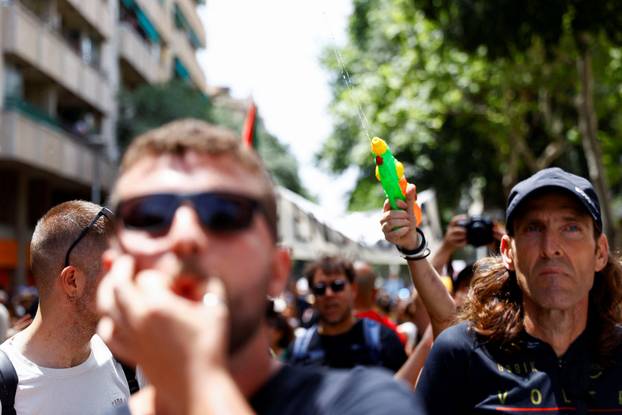 Anti-tourism protest in Barcelona