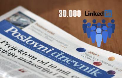 Veliki uspjeh Poslovnog  dnevnika: Više od 30.000 ljudi prati ih na LinkedInu!