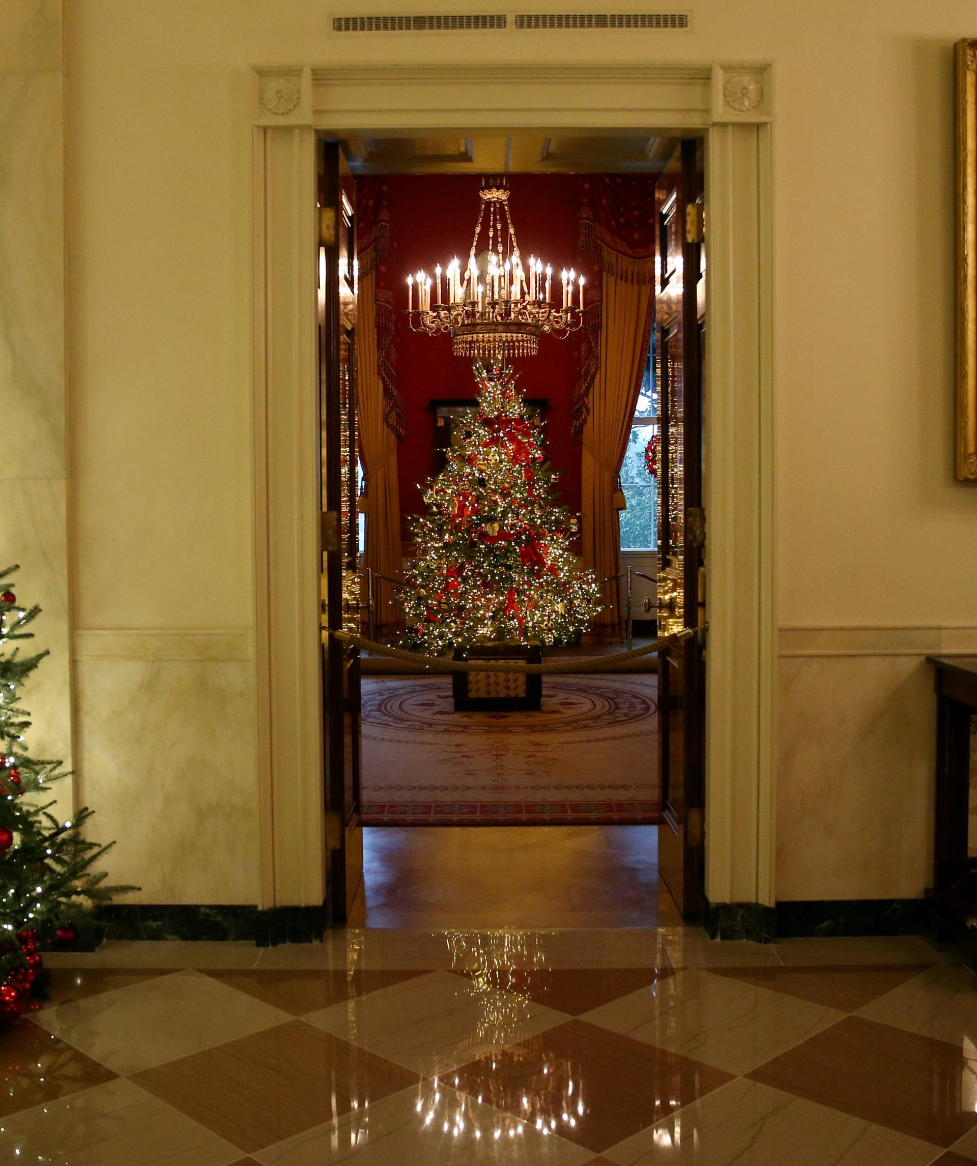 Christmas Press Preview at the White House in Washington