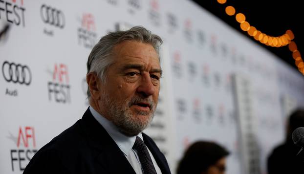 Cast member Robert De Niro is interviewed at the premiere of "The Comedian" during AFI Fest at the Egyptian Theatre in Los Angeles