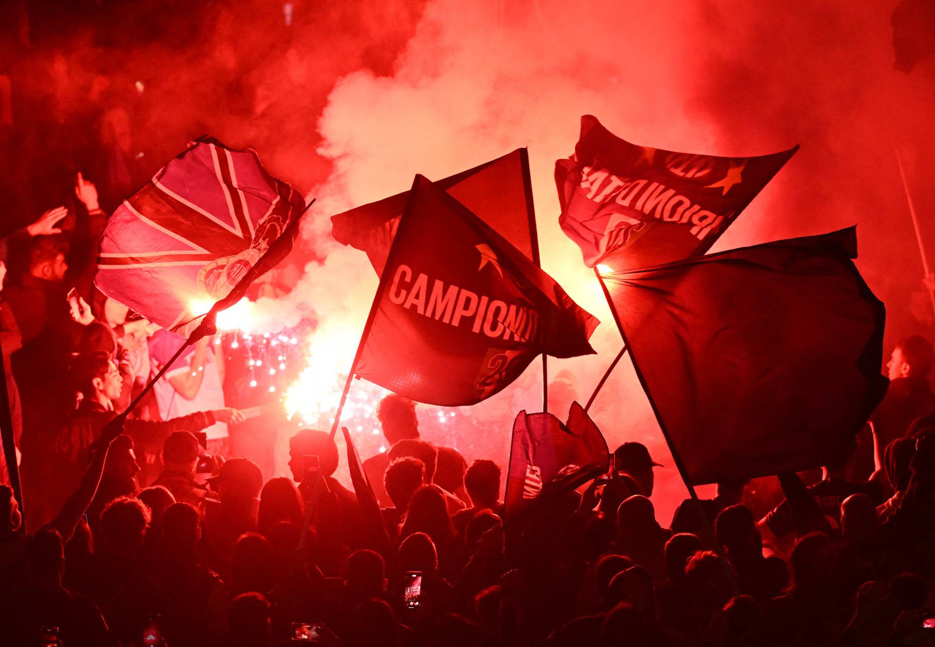 Serie A - Inter Milan celebrate winning Serie A