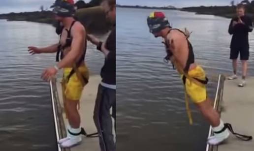 &Scaron;ala na moma&ccaron;koj: Mislio je da ska&ccaron;e bungie, zavr&scaron;io u jezeru