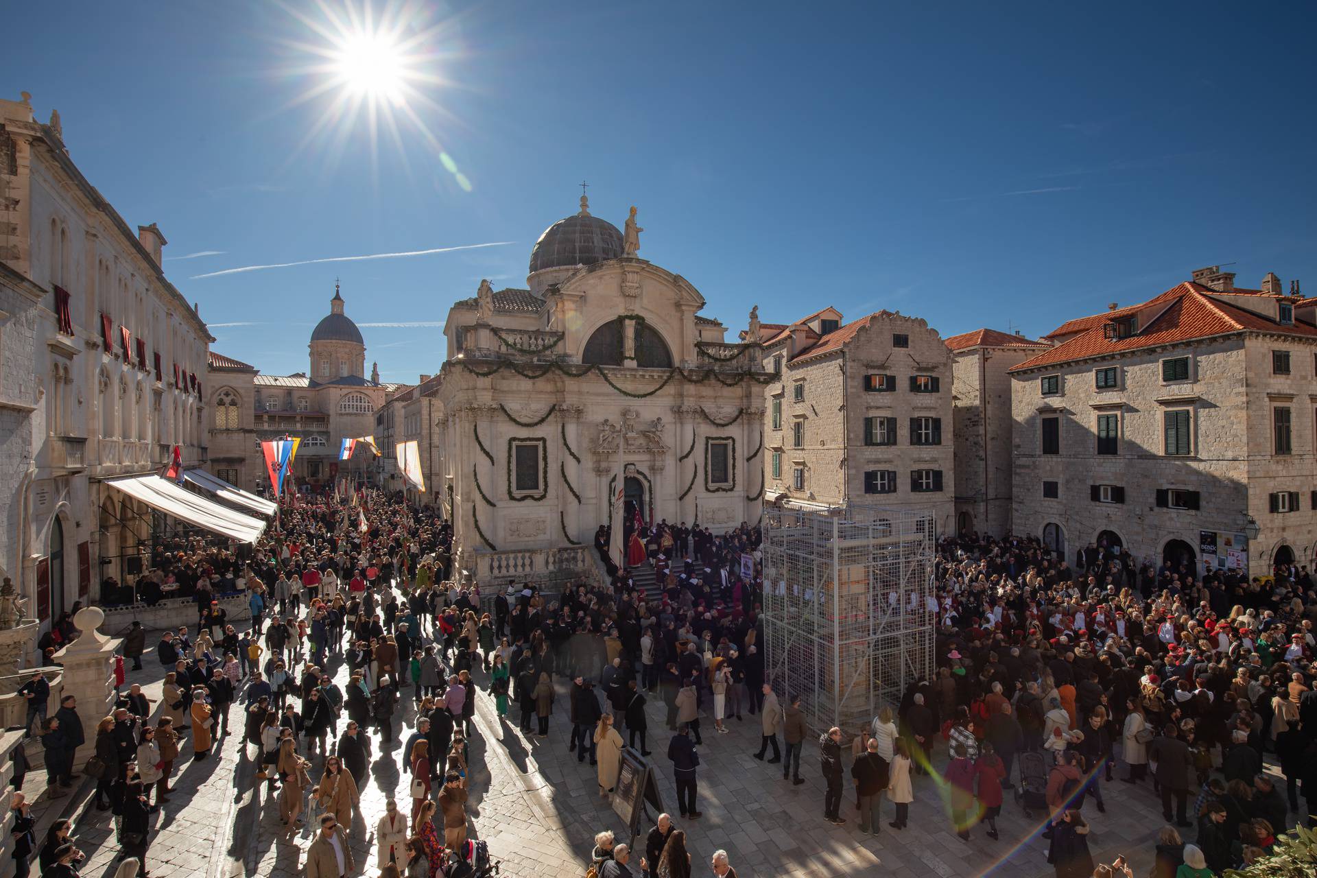 Dubrovnik: Euharistijsko slavlje pred gradskom katedralom na blagdan sv. Vlaha
