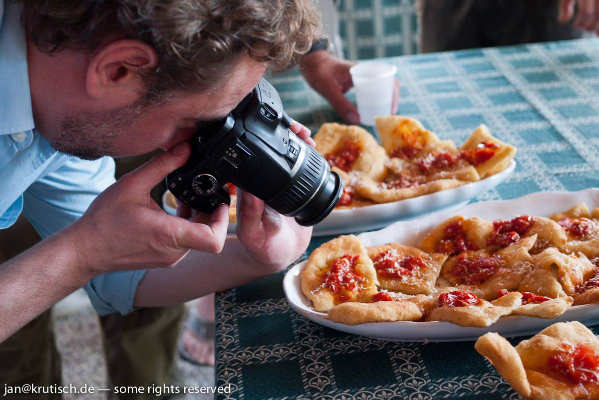 People photographing Food