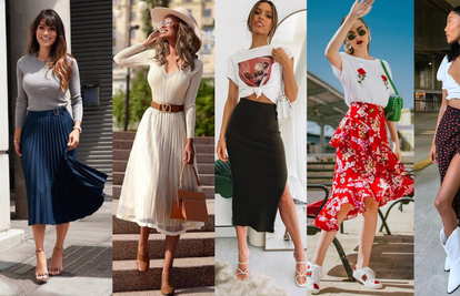 Vrlo ženstveno: 20 ideja kako nositi suknje srednje duljine