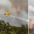 FOTO/VIDEO Vatrogasci se bore s velikim požarom u Dalmaciji. Vatra se zbog vjetra brzo širi...