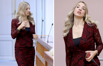 FOTO SDP-ovka Sanja Radolović u čipkastoj haljini privlačila je poglede fotografa i kolega