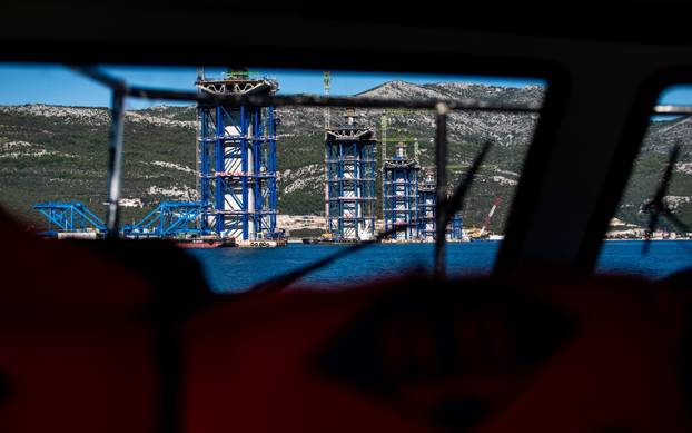 Radovi na Pelješkom mostu napreduju punom parom