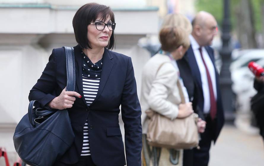Zagreb: Marina Lovrić Merzel u pratnji odvjetnika dolazi na pripremno ročište
