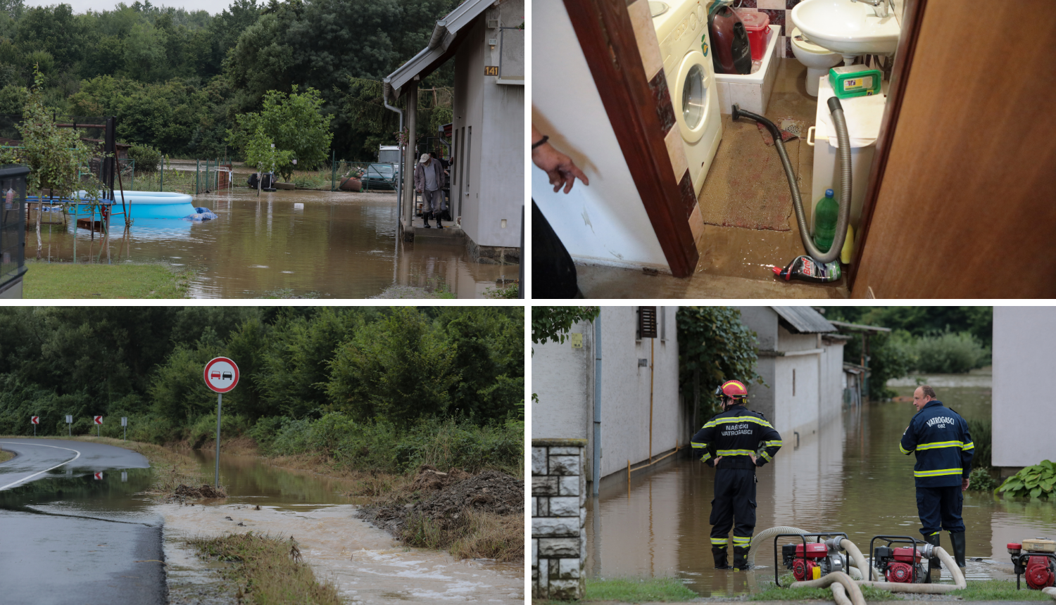 Velika šteta u Slavoniji: Ceste, auti, kuće, podrumi poplavljeni