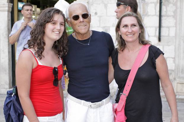 ARHIVA - 2009. Dubrovnik: Giorgio Armani uživao je u šetnji Stradunom