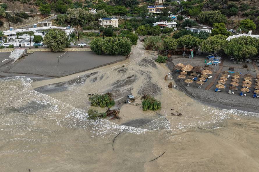 Severe weather causes floods and damage on the island of Crete