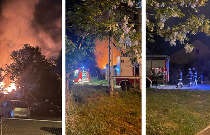 Zapalila se drvena kućica u Valpovu: Bila je prazna, a vatra je zahvatila i obližnje zgrade