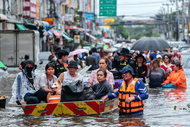Heavy rain in Bangkok