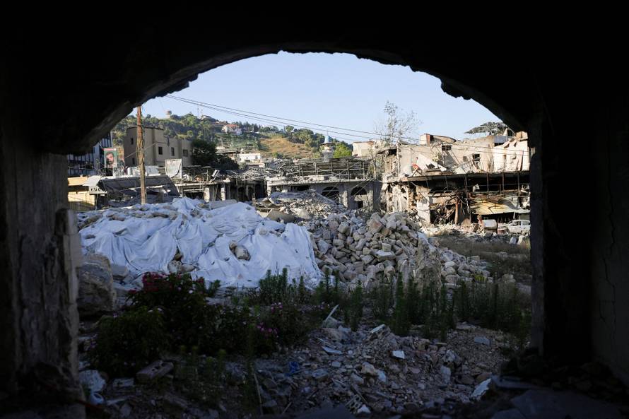 Aftermath of Israeli strikes in Nabatieh