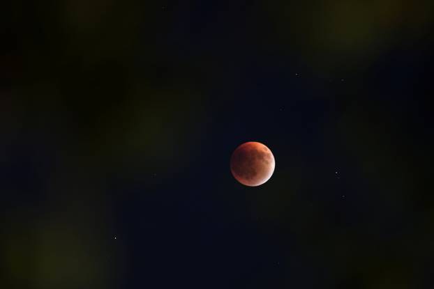 Total lunar eclipse in Jerusalem