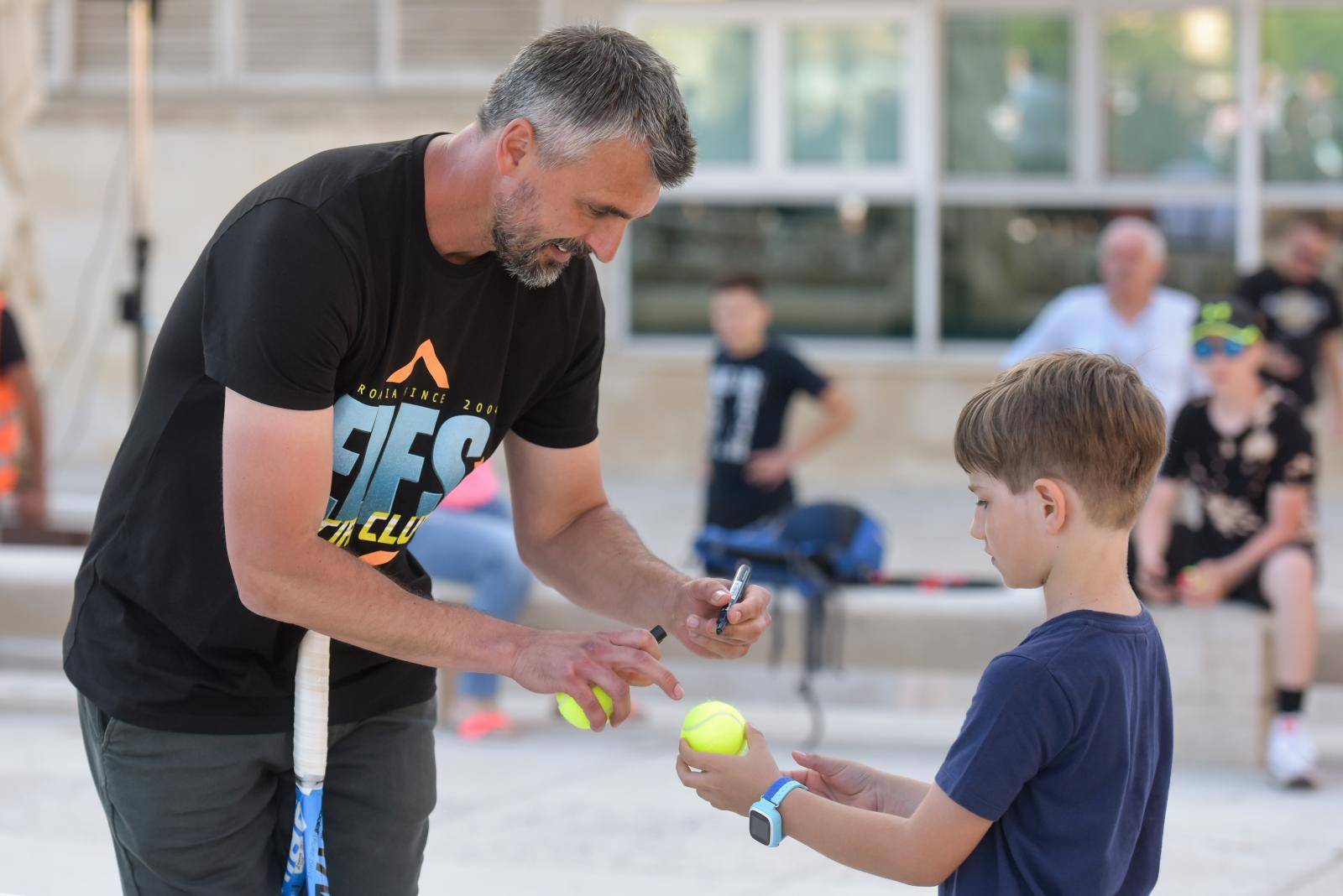 Kids' Day teniskog megaspektakla Adria Toura održan na zadarskom Forumu