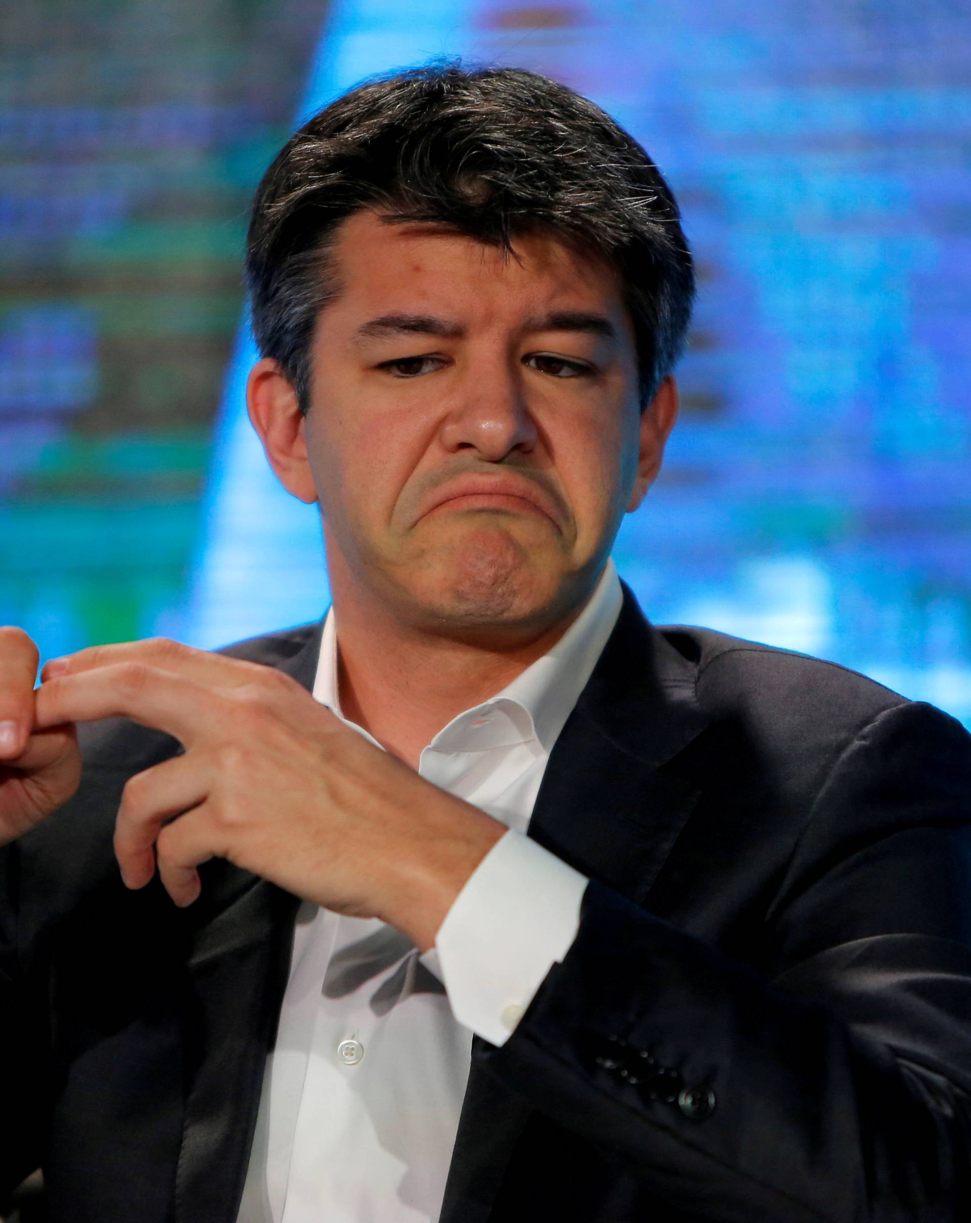 FILE PHOTO - Uber CEO Travis Kalanick attends the summer World Economic Forum in Tianjin