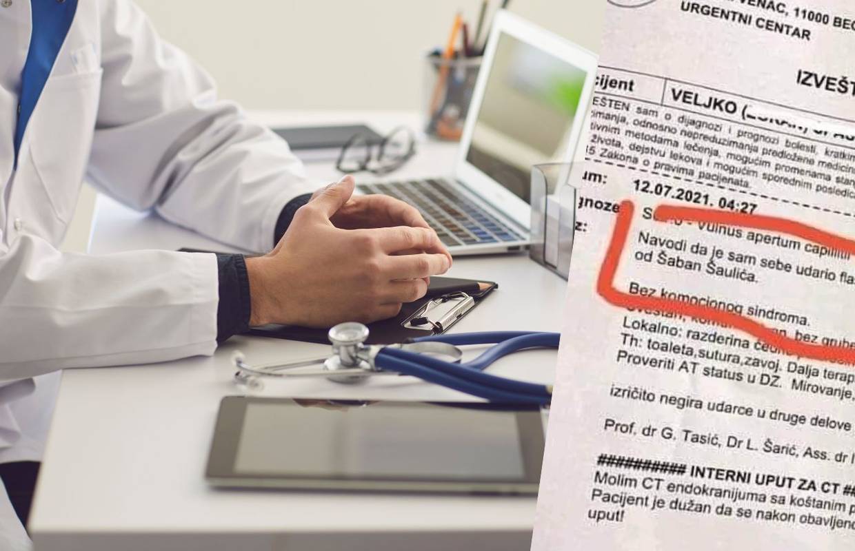 Bizaran nalaz s Hitne u Srbiji: 'Razbio sam flašu na glavi jer me pogodila Šabanova pjesma'