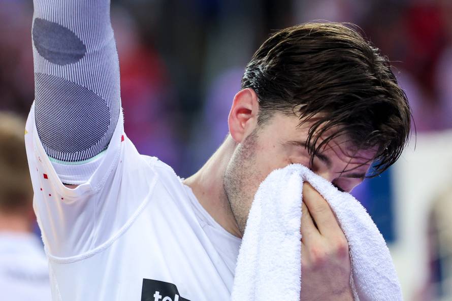 Zagreb: Slavlje rukometaša Hrvatske nakon pobjede nad Mađarskom i prolaska u polufinale Svjetskog prvenstva