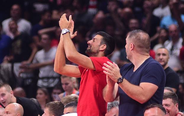 Beograd: Novak Đoković bodrio košarkaše na utakmici KK Crvena zvezda i LDLC ASVEL Villeurbanne