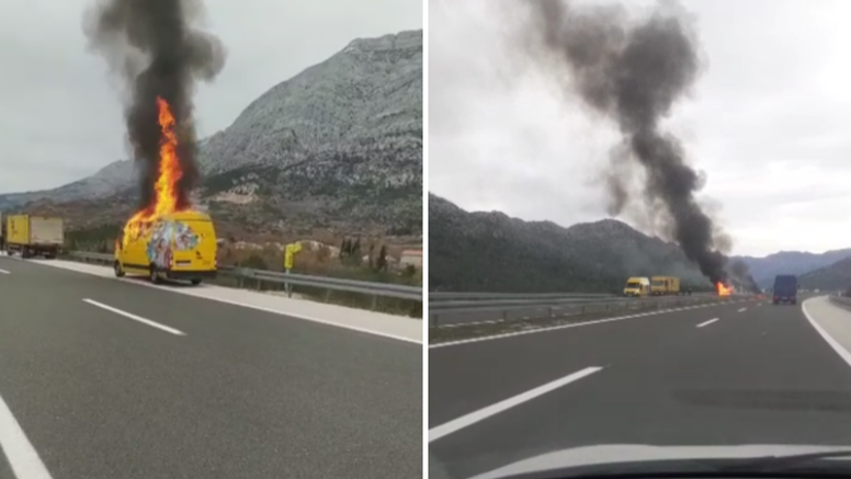 U požaru kombi vozila Hrvatske pošte šteta oko 100 tisuća kuna