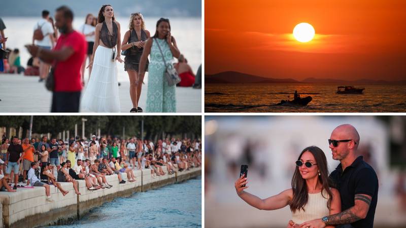 FOTO Ovako je Zadar uživao na praznik: Prepune rive, more, sunce i čarobni zalazak sunca