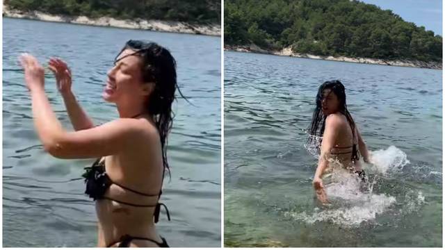 Domaća pjevačica se okupala u moru i pohvalila raskošnim oblinama: 'Pa ŠČa bude, sretno'