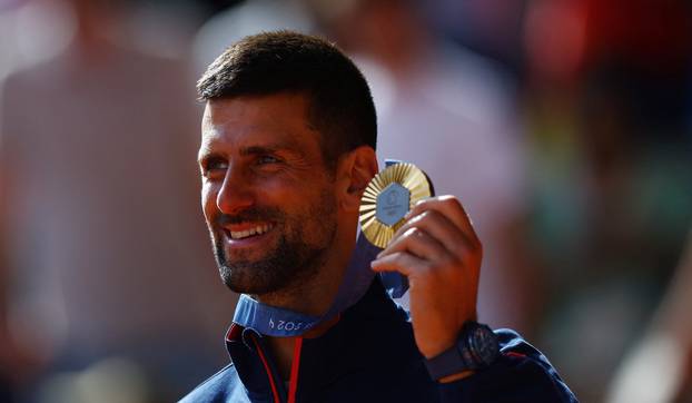 Tennis - Men's Singles Victory Ceremony