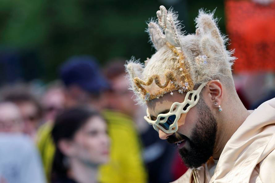 Eurovision Song Contest's 'Turquoise Carpet' event in Vienna